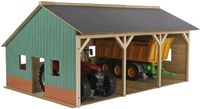 Houten stal voor 3 tractoren (610340)