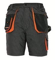 Cerva CRV Emerton Korte Werkbroek 03100003 | Kleur Zwart/Oranje | Maat 52 - 00.200.001.52