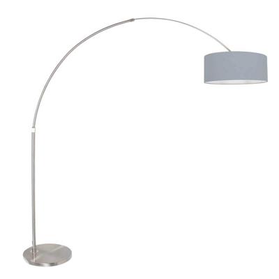 Steinhauer BooglampSparkled light metaal met lichtblauwe kap - 3927ST