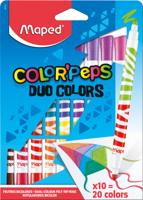 Maped Viltstift Color&apos;Peps Duo, blister met 10 stuks