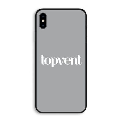 Topvent Grijs Wit: iPhone XS Max Biologisch afbreekbaar hoesje