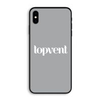 Topvent Grijs Wit: iPhone XS Max Biologisch afbreekbaar hoesje