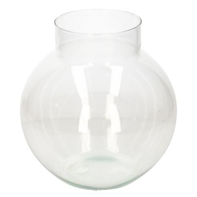 Hakbijl Glass Bloemenvaas/bolvaas - glas - 23 x 23 cm - transparant - boeket vaas