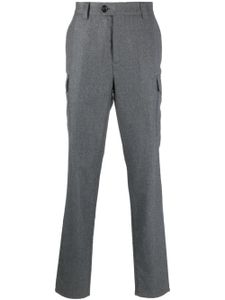 Brunello Cucinelli pantalon en laine vierge à coupe droite - Gris