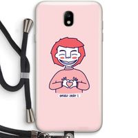 Hartje: Samsung Galaxy J7 (2017) Transparant Hoesje met koord