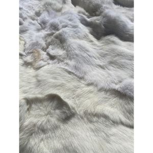 Plaid Gevoerd Vacht konijn wit