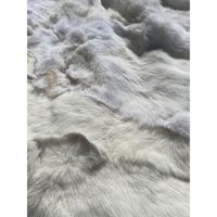 Plaid Gevoerd Vacht konijn wit