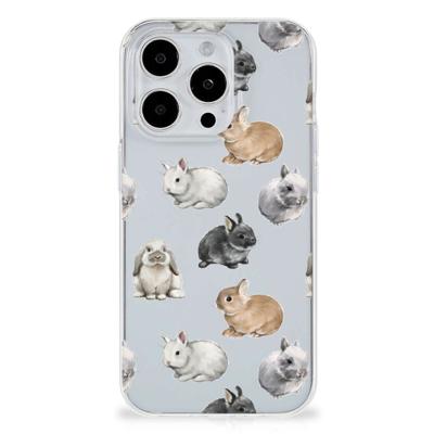 TPU Hoesje voor iPhone 15 Pro Konijntjes TPU Hoesje voor iPhone 15 Pro Konijntjes