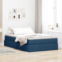 Opbergbed met matras met matras Blauw 120 x 200 cm Polyester