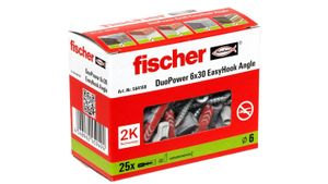 Fischer 564168 schroefanker & muurplug 25 stuk(s) Schroefhaak- & muurplugset