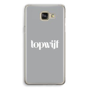 Topwijf Grijs Wit: Samsung Galaxy A5 (2016) Transparant Hoesje