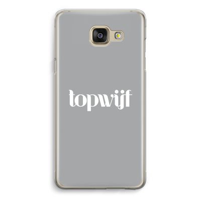 Topwijf Grijs Wit: Samsung Galaxy A5 (2016) Transparant Hoesje