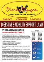BUDGET PREMIUM DOGFOOD DIGESTIVE & MOBILITY SUPPORT LAMB 12,5 KG - thumbnail
