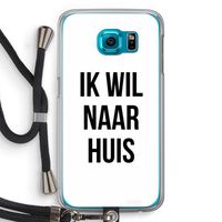 Ik wil naar huis: Samsung Galaxy S6 Transparant Hoesje met koord