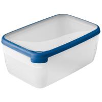 Curver grand chef vershoudbak rechthoek 5.4l transparant/donkerblauw