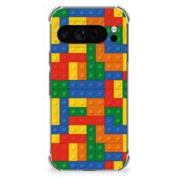 Google Pixel 9 Pro XL Doorzichtige Silicone Hoesje Blokken