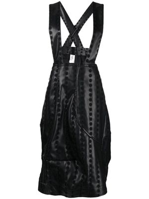 Comme Des Garçons jupe en cuir artificiel - Noir