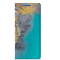 OPPO Reno 6 Pro Plus 5G Standcase Marble Blue Gold