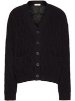 Valentino Garavani cardigan Toile Iconographe en laine - Noir - thumbnail