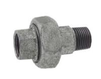 Kirchhoff Smeedbaar ijzer schroefverbinding, verzinkt, 1"IT x 1"ET, conisch afgedicht, (341) - 989833155