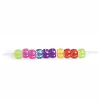 Colorations glitter rijgkralen kleur in zak, 453 gram