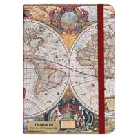 Old world Compact diary 16 Maanden 2026