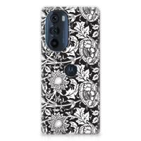 Motorola Edge 30 Pro | TPU Case | Black Flowers