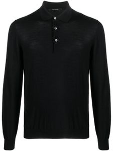 Tagliatore polo Palmer en maille fine - Noir