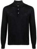 Tagliatore polo Palmer en maille fine - Noir