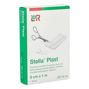Stellaplast Kleefpleister + Schaar 6cmx1m 36479