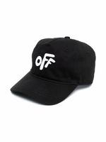 Off-White Kids casquette à logo brodé - Noir