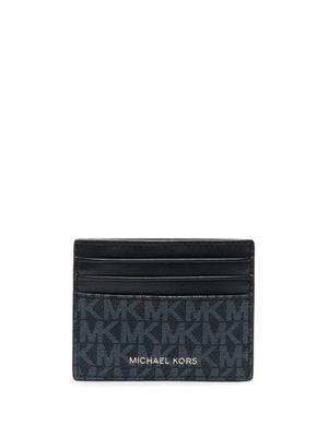 Michael Michael Kors porte-cartes Tall à motif monogrammé - Bleu