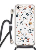 Terrazzo N°4: iPhone 8 Transparant Hoesje met koord