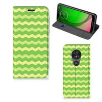 Motorola Moto G7 Play | Hoesje met Magneet | Waves Green