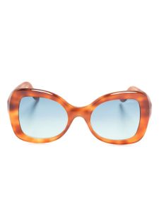 Lapima lunettes de soleil Isabel à monture oversize - Marron