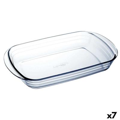 Ovenschaal Ô Cuisine Ocuisine Vidrio Transparant Glas Rechthoekig 32 x 20 x 6 cm (7 Stuks)