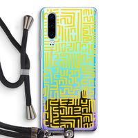 Majorelle Blue Print: Huawei P30 Transparant Hoesje met koord