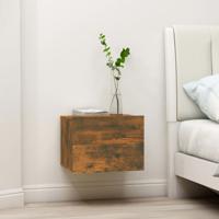 Nachtkastjes 2 st 40x30x30 cm bewerkt hout gerookt eikenkleurig