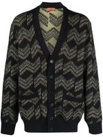 Missoni cardigan à motif zig-zag - Noir