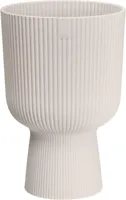 Elho bloempot vibes fold coupe d14 h21cm Linnen wit