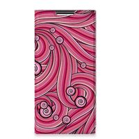 Samsung Galaxy S22 Ultra Bookcase Swirl Pink