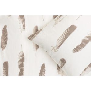 Dekbedovertrek Merel - off white - 200x200/220 cm - Leen Bakker