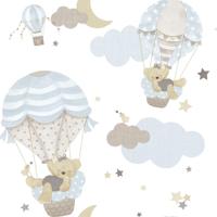 Cristiana Masi Happy Behang met luchtballonnen en beertjes - 14816