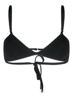 Stella McCartney haut de bikini à fronces - Noir - thumbnail