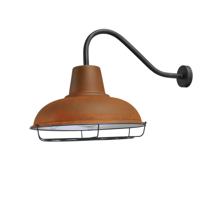 Masterlight Roestbruine industrie wandlampIndustria Grid 73cm roestbruin met zwart - 3047-05-25-06-C