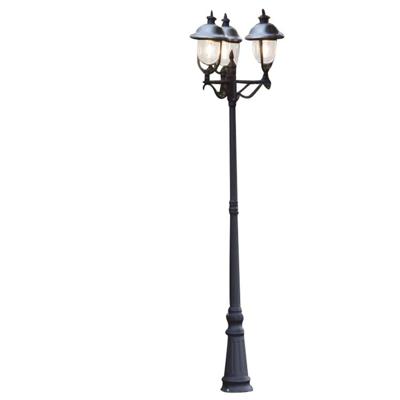 KonstSmide Staande buitenlampParma 218cm rvs met zwart - 7243-000