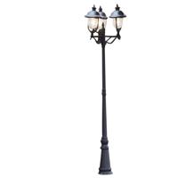 KonstSmide Staande buitenlampParma 218cm rvs met zwart - 7243-000 KonstSmide Staande buitenlampParma 218cm rvs met zwart - 7243-000