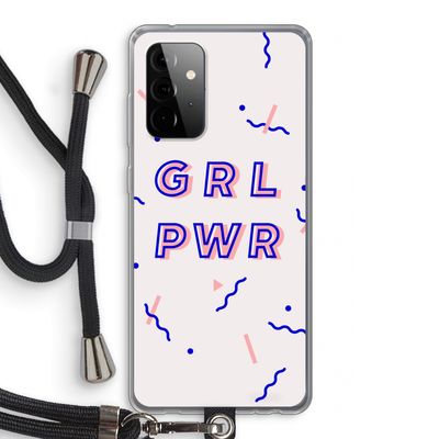 GRL PWR: Samsung Galaxy A72 5G Transparant Hoesje met koord