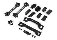 Traxxas - Body conversion kit, Slash 4X4 (includes front & rear body mounts, latches, hardware) (for clipless mounting) (TRX-6928)