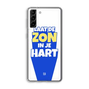 Laat de zon in je hart: Samsung Galaxy S21 Plus Transparant Hoesje